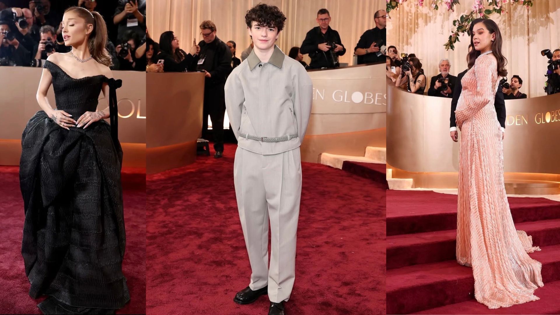 Las celebridades deslumbraron lujo en los premios. Foto: Golden Globes/Edición Canva