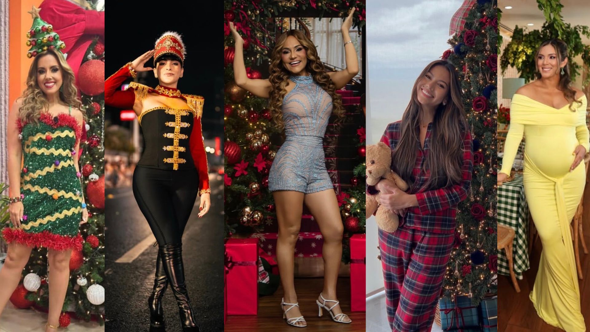 Las 5 mujeres con vidas distintas pero con el mismo pensar sobre el verdadero mensaje de la navidad. Foto: Instagram
