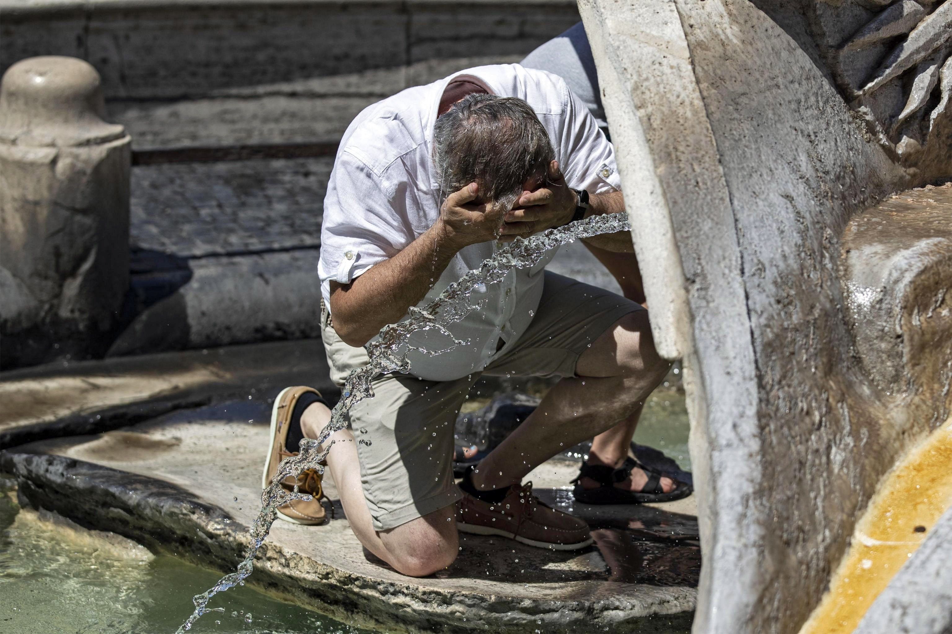 Ola de calor en Roma. Foto: EFE