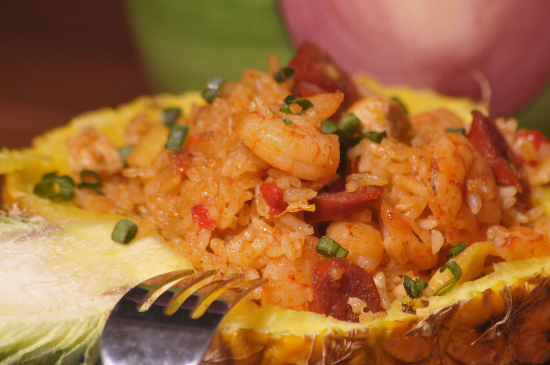 Arroz Hawaiano de Camarones | Mujer