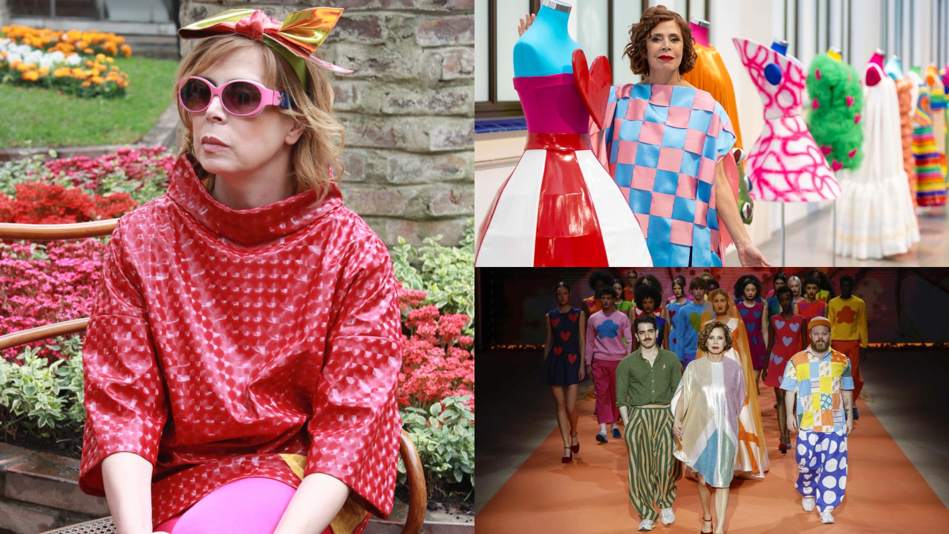 Ágatha Ruiz de la Prada presenta en Madrid una colección vibrante y natural, fiel a su icónico universo de color. Foto: Canva edit. Ágatha Ruiz de la Prada presenta en Madrid una colección vibrante y natural, fiel a su icónico universo de color. Foto: Canva edit.