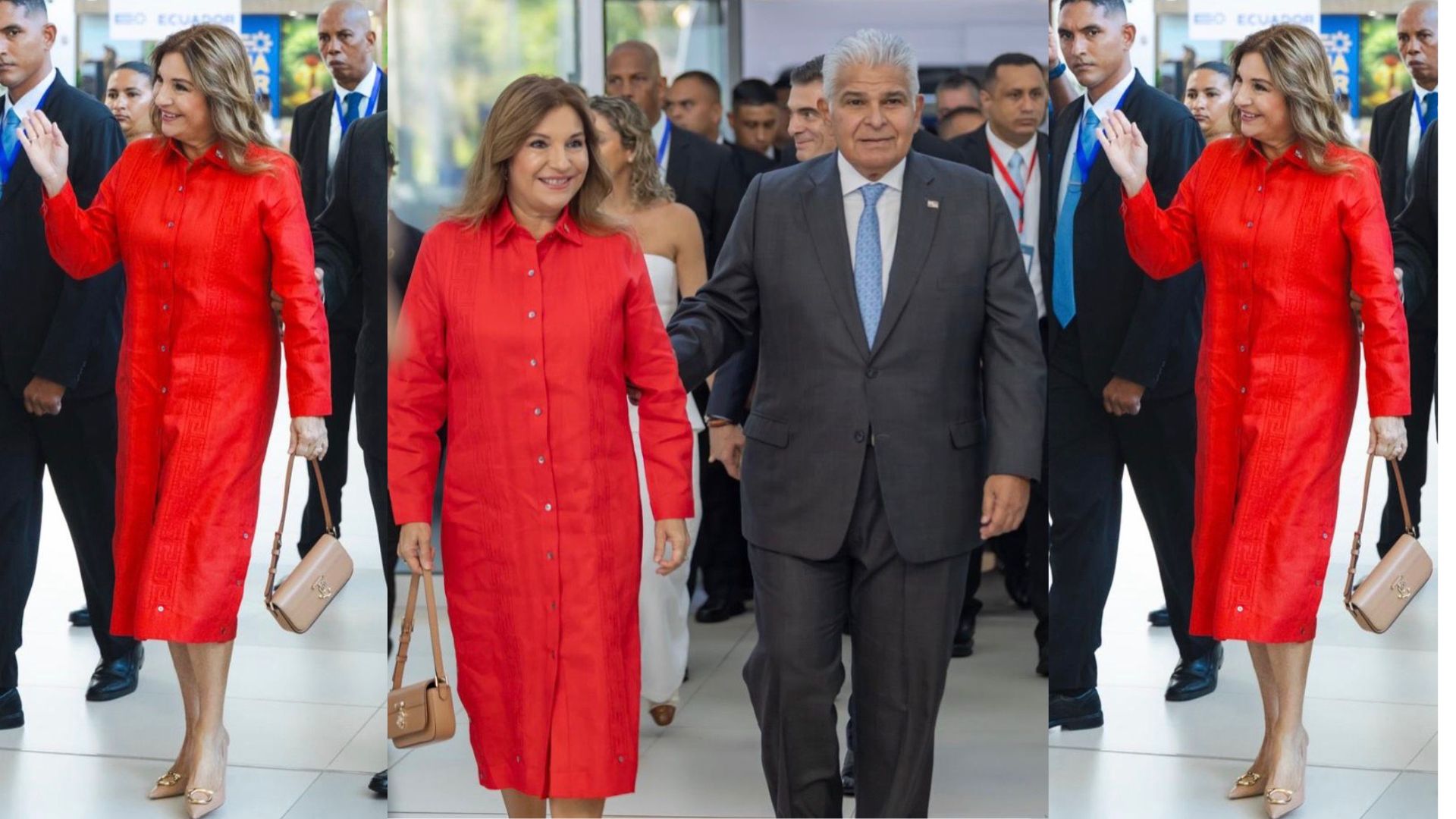 La primera dama de Panamá Maricel de Mulino con su esposo, el presidente José Raúl Mulino. Foto: Maricel de Mulino