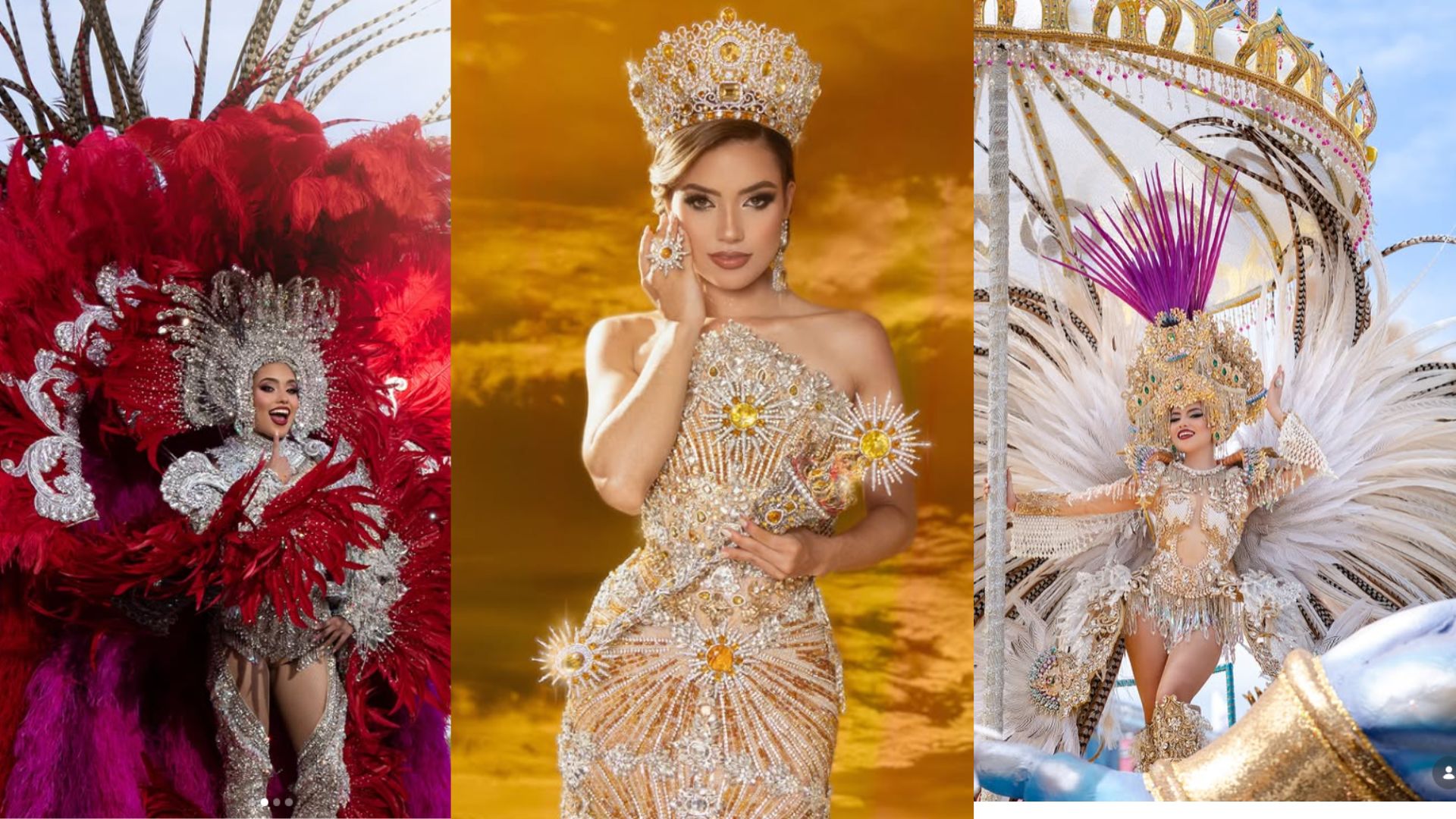 La soberana de Calle Arriba de Las Tablas culminó su reinando proclamandosé triunfadora del carnaval 2026. Foto: Calle Arriba de Las Tablas. 