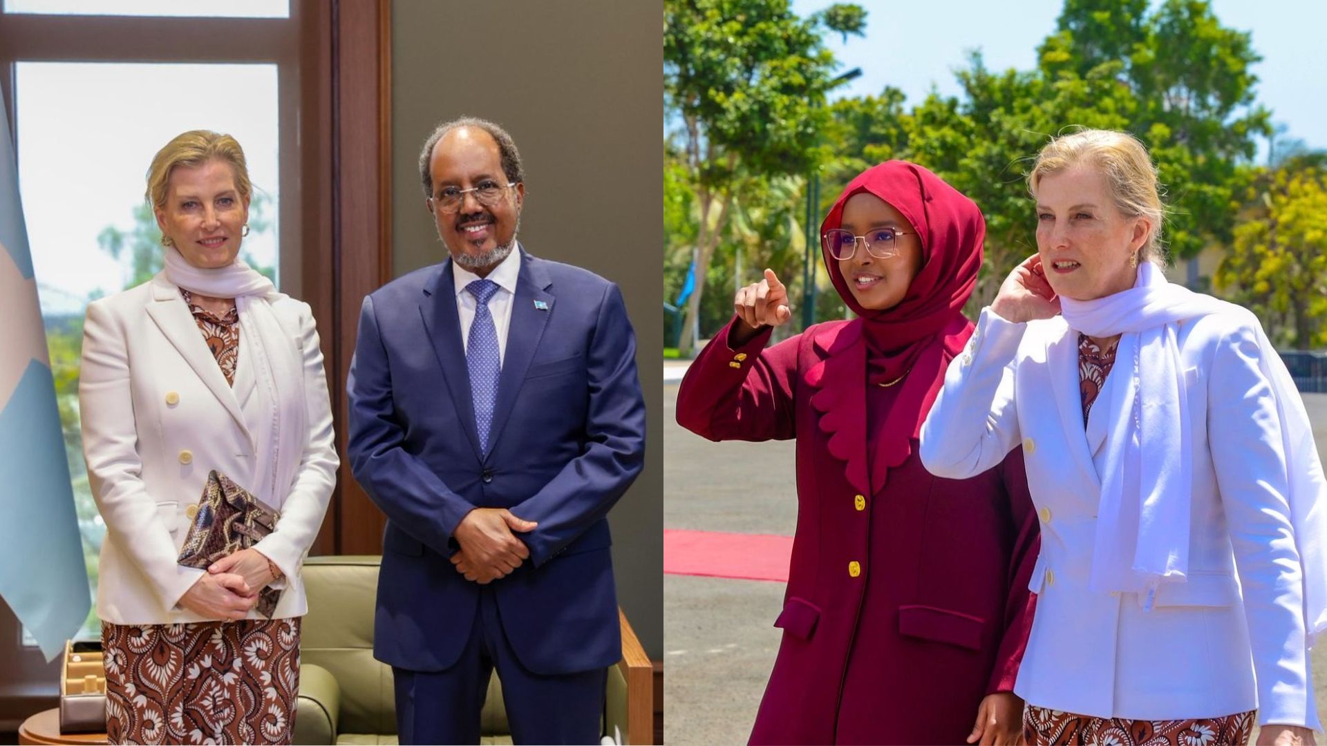 Sophie Helen Rhys-Jones se reunió con el presidente somalí Hassan Sheikh Mohamud para promover los derechos de las mujeres y el apoyo a víctimas de violencia sexual. Foto: X Sophie Helen Rhys-Jones se reunió con el presidente somalí Hassan Sheikh Mohamud para promover los derechos de las mujeres y el apoyo a víctimas de violencia sexual. Foto: X