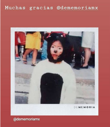 Yalitza Aparicio en su infancia.